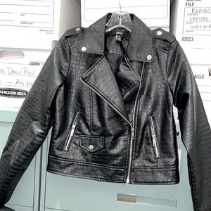 Forever 21 faux leather black jacket.